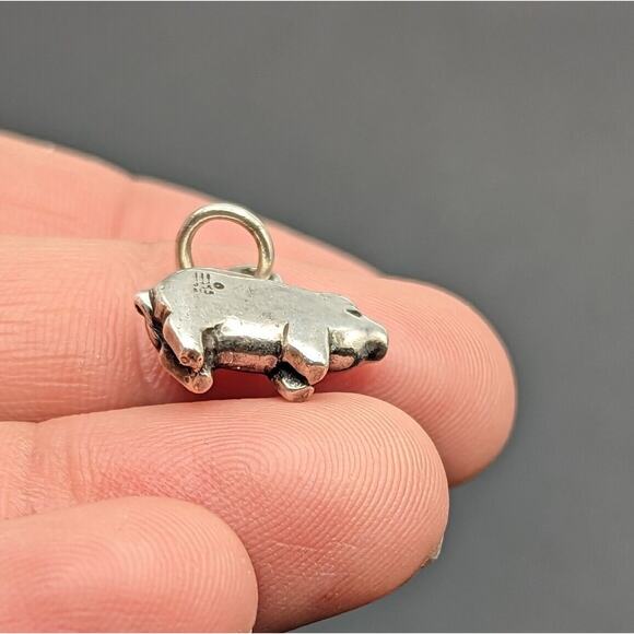 James Avery Retired Rare Sterling Silver Pig Piggy Piglet Farm Animal Charm - Picture 5 of 10